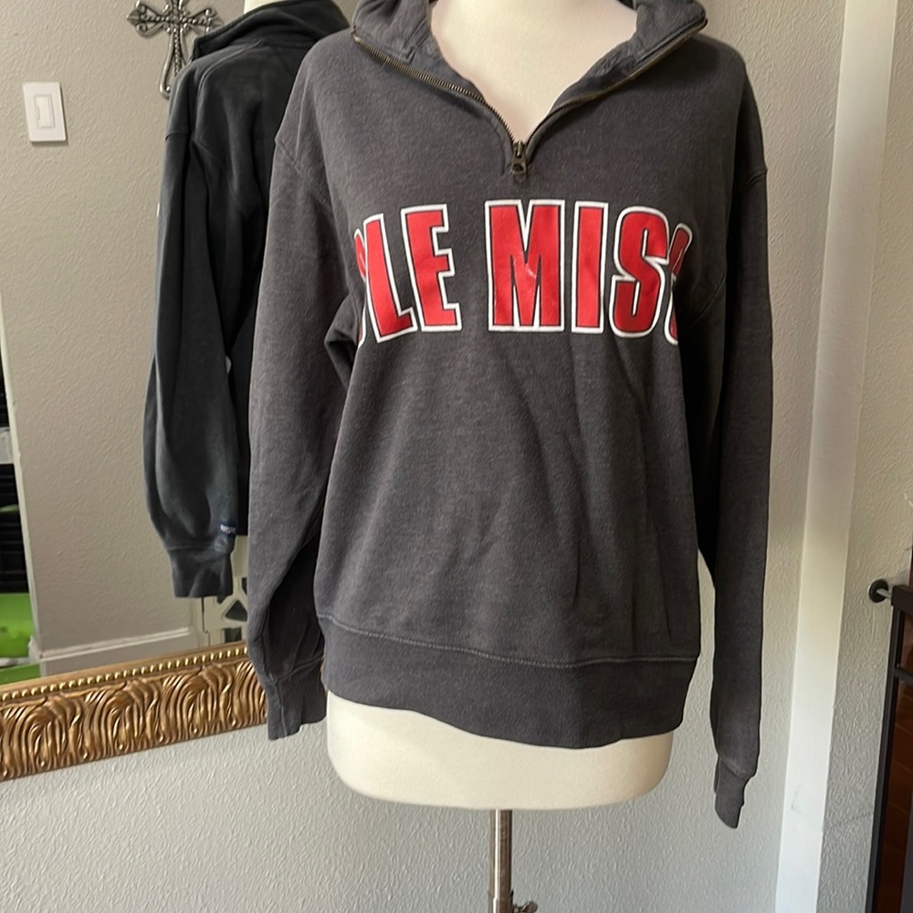 Jansport Grey Ole Miss Sweatshirt